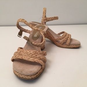 TWO LIPS Tan Braided Espadrille Sandals